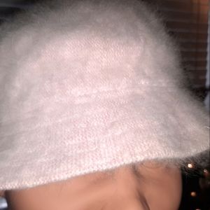 Vintage DNY angora bucket hat